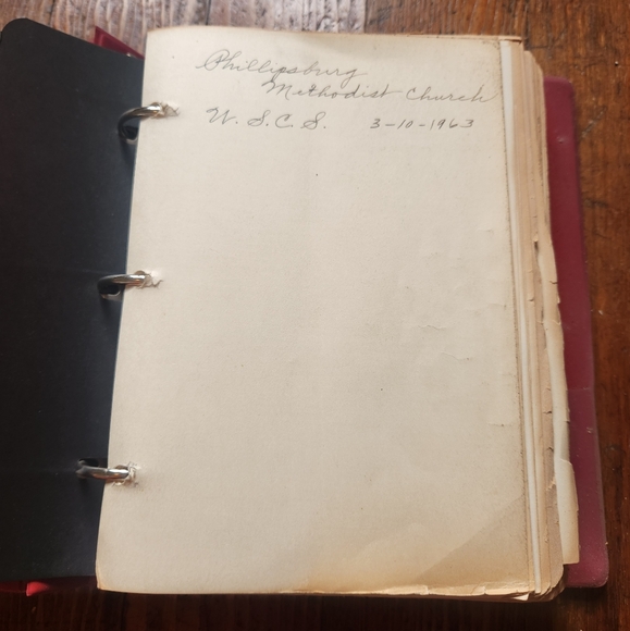 The Methodist Hymnal 1939 The Methodist Book 3 Ring Binder Red Vintage Read Desc - Picture 2 of 8